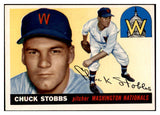 1955 Topps Baseball #041 Chuck Stobbs Senators NR-MT 497018