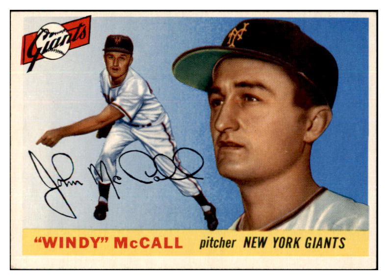 1955 Topps Baseball #042 Windy McCall Giants NR-MT 497022