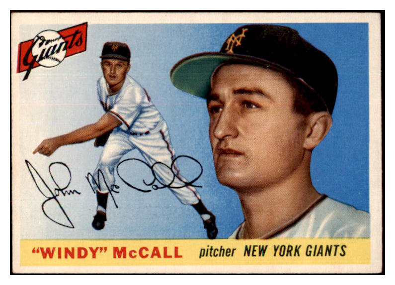 1955 Topps Baseball #042 Windy McCall Giants EX-MT 497023