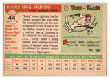 1955 Topps Baseball #044 Corky Valentine Reds EX-MT 497028