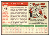1955 Topps Baseball #045 Hank Sauer Cubs EX-MT 497031