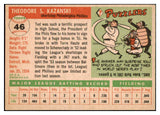 1955 Topps Baseball #046 Ted Kazanski Phillies EX-MT 497034
