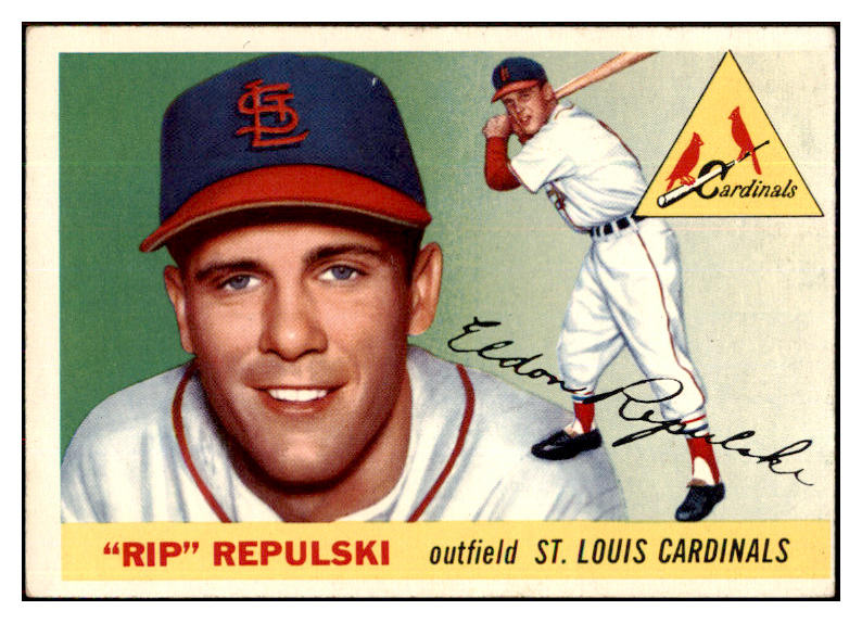 1955 Topps Baseball #055 Rip Repulski Cardinals EX-MT 497045