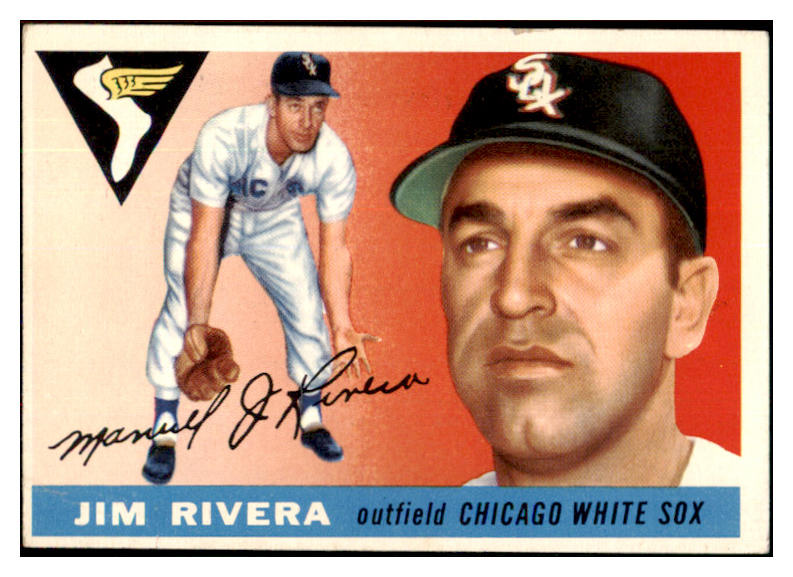 1955 Topps Baseball #058 Jim Rivera White Sox EX-MT 497052