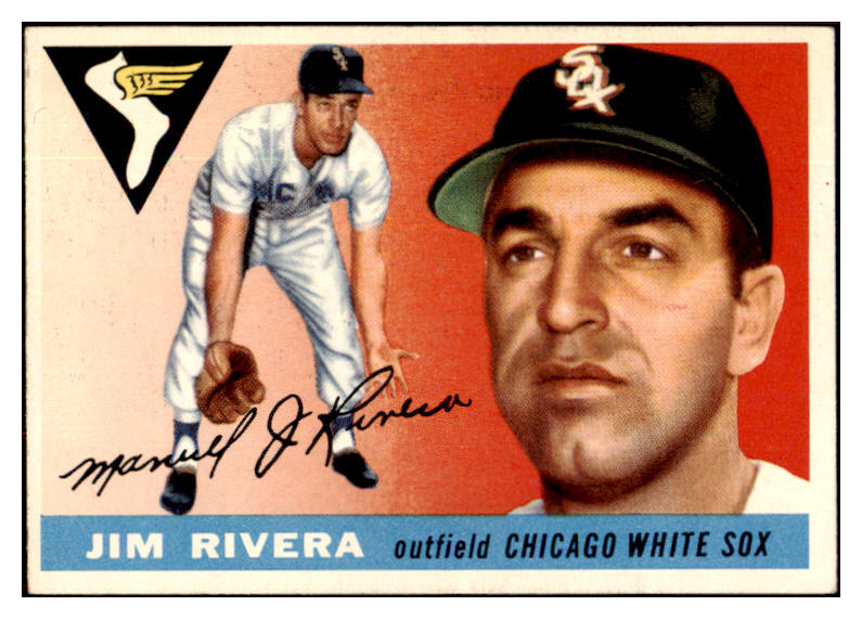 1955 Topps Baseball #058 Jim Rivera White Sox EX-MT 497053
