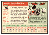 1955 Topps Baseball #058 Jim Rivera White Sox EX-MT 497053