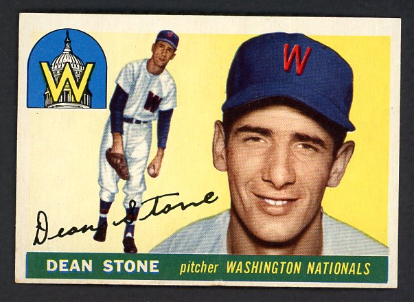 1955 Topps Baseball #060 Dean Stone Senators NR-MT 497057