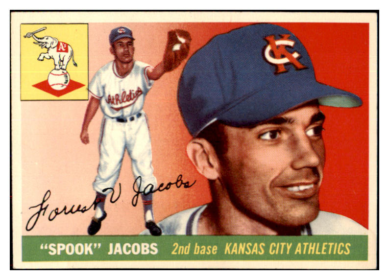 1955 Topps Baseball #061 Spook Jacobs A's NR-MT 497059