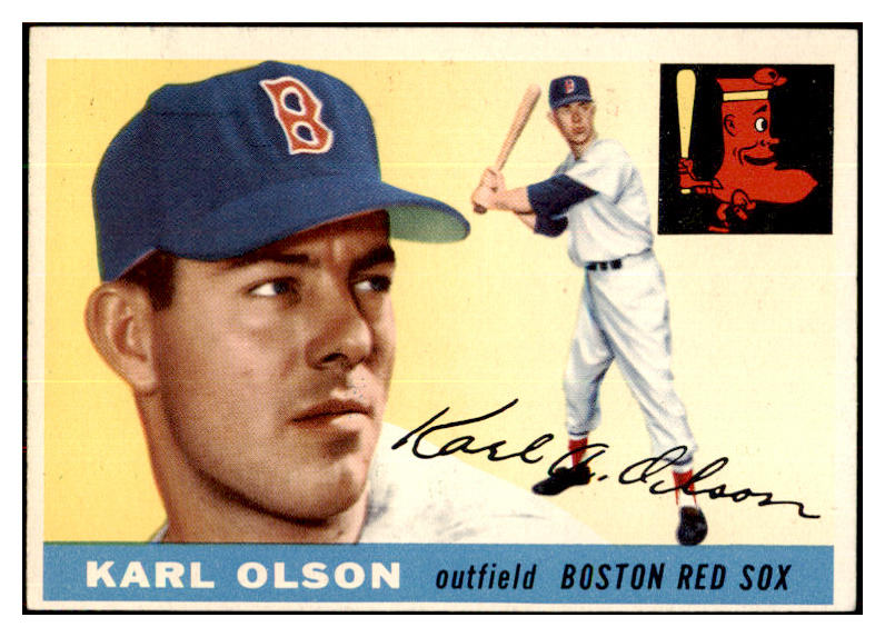 1955 Topps Baseball #072 Karl Olson Red Sox NR-MT 497071