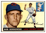 1955 Topps Baseball #074 Bob Borkowski Reds NR-MT 497075