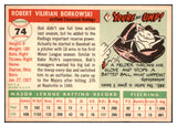 1955 Topps Baseball #074 Bob Borkowski Reds NR-MT 497075
