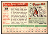 1955 Topps Baseball #082 Chuck Harmon Reds EX-MT 497084