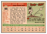 1955 Topps Baseball #085 Don Mossi Indians EX-MT 497091