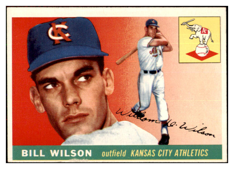 1955 Topps Baseball #086 Bill Wilson A's EX-MT 497092