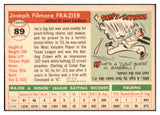 1955 Topps Baseball #089 Joe Frazier Cardinals EX-MT 497096