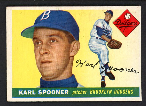 1955 Topps Baseball #090 Karl Spooner Dodgers EX-MT 497100