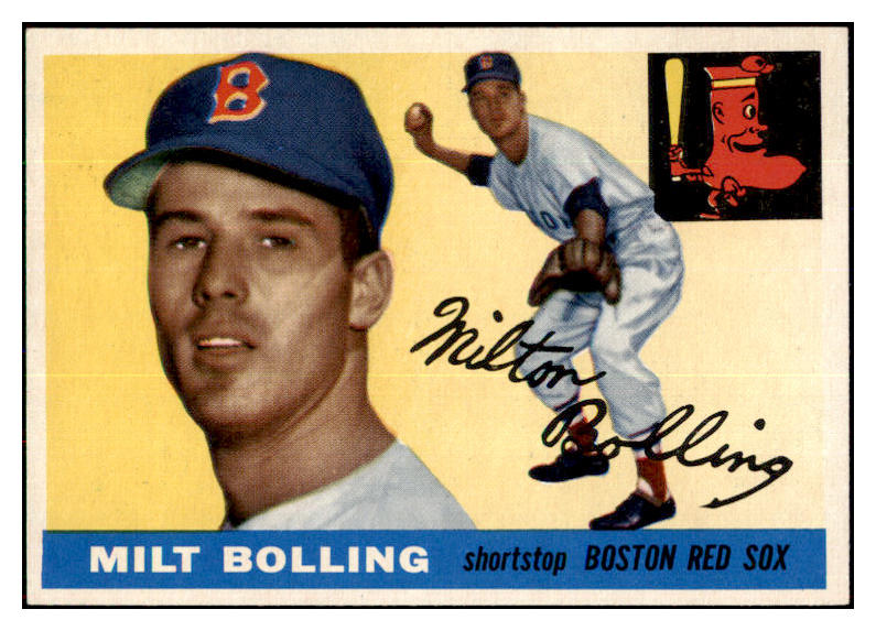 1955 Topps Baseball #091 Milt Bolling Red Sox NR-MT 497102