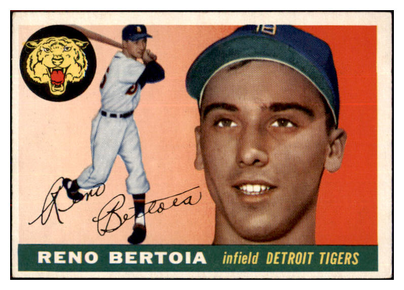 1955 Topps Baseball #094 Reno Bertoia Tigers EX-MT 497109