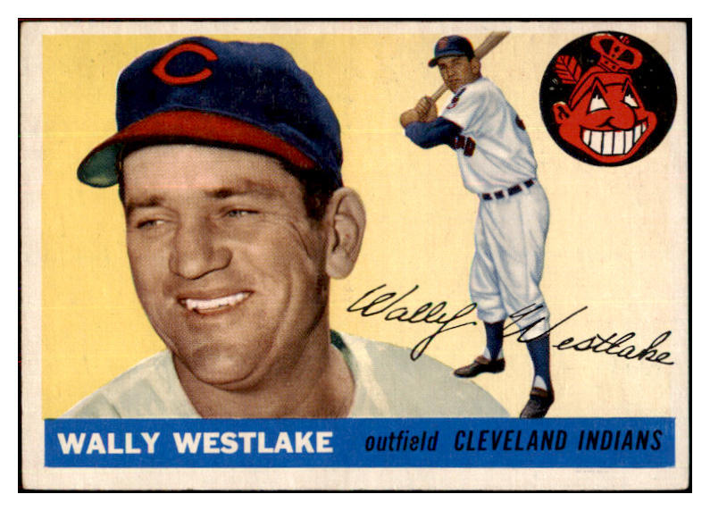 1955 Topps Baseball #102 Wally Westlake Indians EX-MT 497127