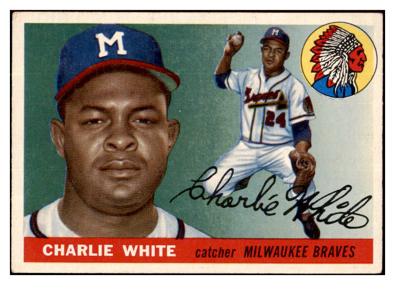 1955 Topps Baseball #103 Charlie White Braves EX-MT 497128