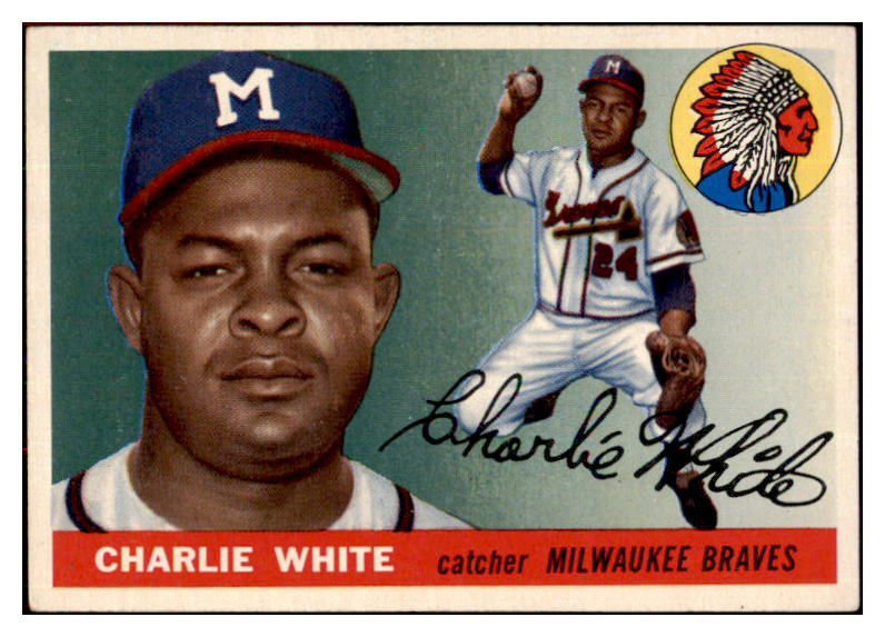 1955 Topps Baseball #103 Charlie White Braves EX-MT 497129