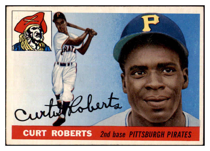 1955 Topps Baseball #107 Curt Roberts Pirates EX-MT 497138