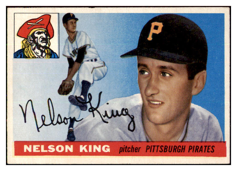 1955 Topps Baseball #112 Nelson King Pirates EX-MT 497147