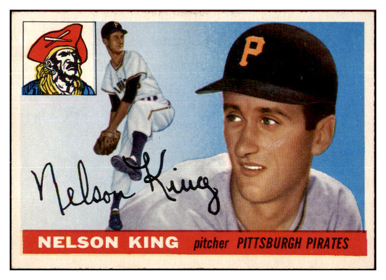 1955 Topps Baseball #112 Nelson King Pirates EX-MT 497148