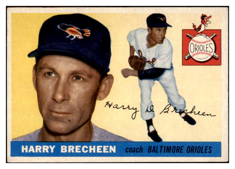 1955 Topps Baseball #113 Harry Brecheen Orioles EX-MT 497151