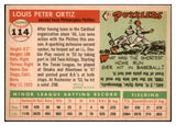 1955 Topps Baseball #114 Lou Ortiz Phillies EX-MT 497155