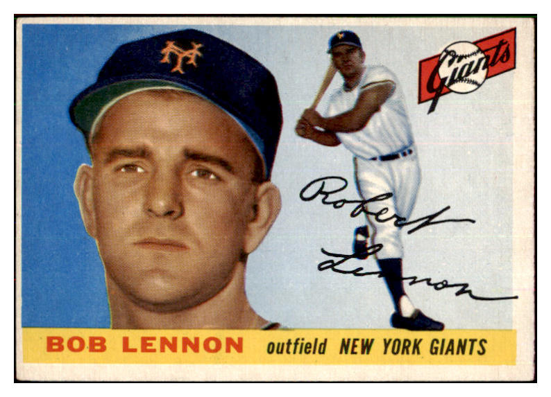 1955 Topps Baseball #119 Bob Lennon Giants EX-MT 497170