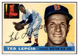 1955 Topps Baseball #128 Ted Lepcio Red Sox NR-MT 497183