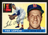 1955 Topps Baseball #128 Ted Lepcio Red Sox EX-MT 497185