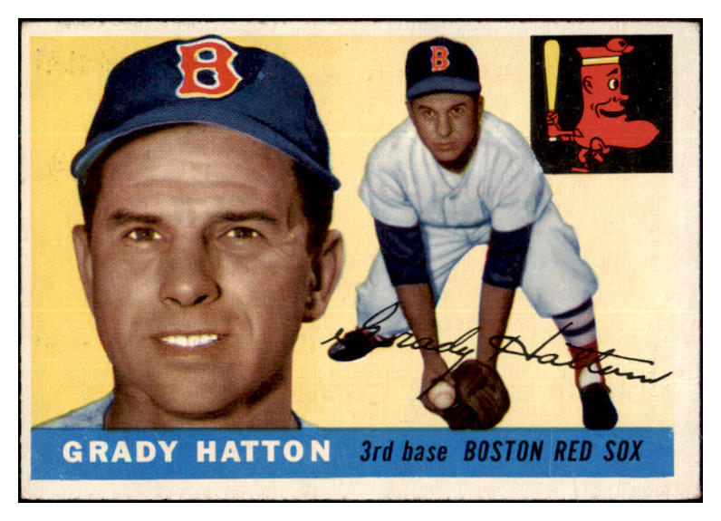 1955 Topps Baseball #131 Grady Hatton Red Sox EX-MT 497190