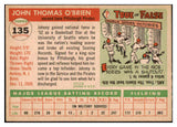 1955 Topps Baseball #135 Johnny O'Brien Pirates NR-MT 497198