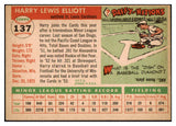 1955 Topps Baseball #137 Harry Elliott Cardinals EX-MT 497202