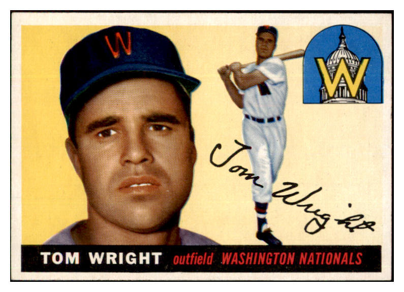 1955 Topps Baseball #141 Tom Wright Senators NR-MT 497213