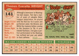 1955 Topps Baseball #141 Tom Wright Senators NR-MT 497213