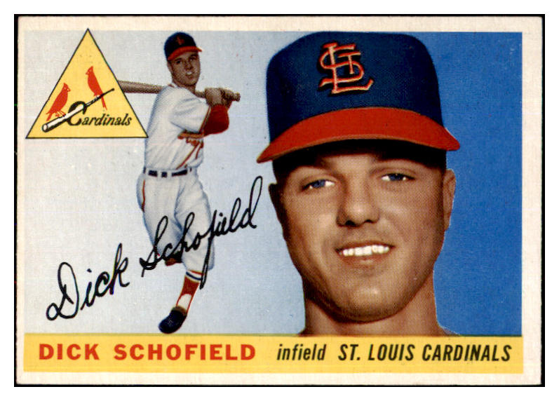 1955 Topps Baseball #143 Dick Schofield Cardinals NR-MT 497221