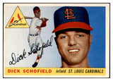 1955 Topps Baseball #143 Dick Schofield Cardinals NR-MT 497221