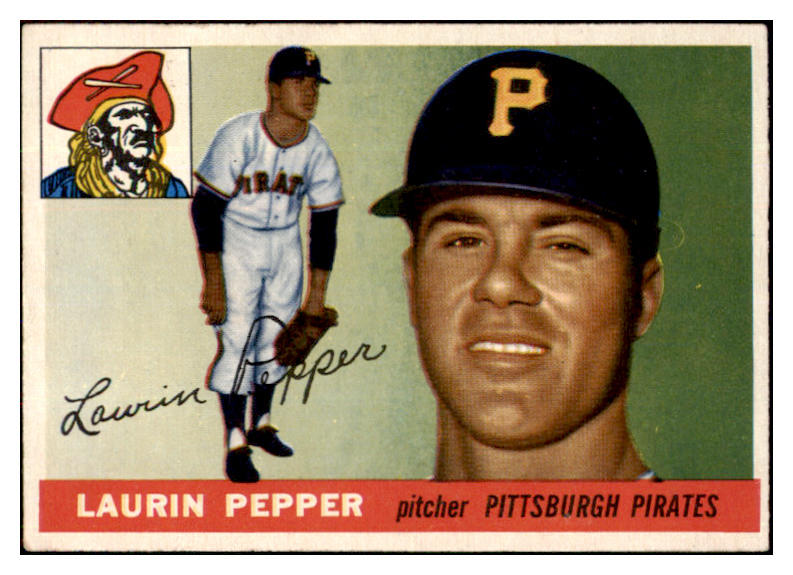 1955 Topps Baseball #147 Laurin Pepper Pirates EX-MT 497231