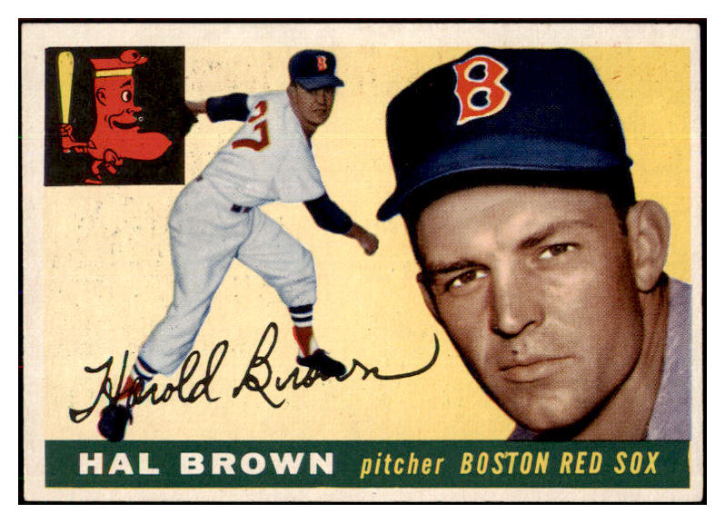 1955 Topps Baseball #148 Hal Brown Red Sox EX-MT 497234