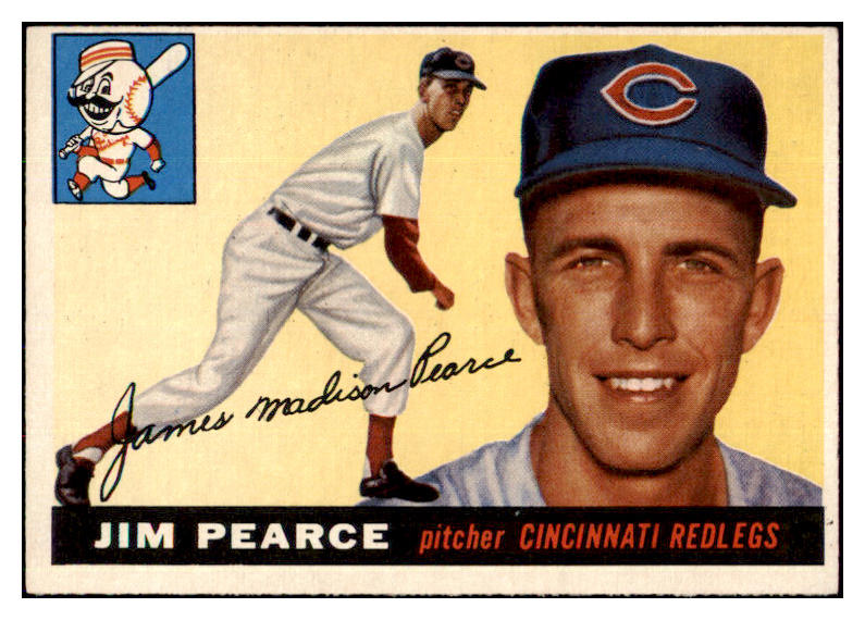 1955 Topps Baseball #170 Jim Pearce Reds NR-MT 497238