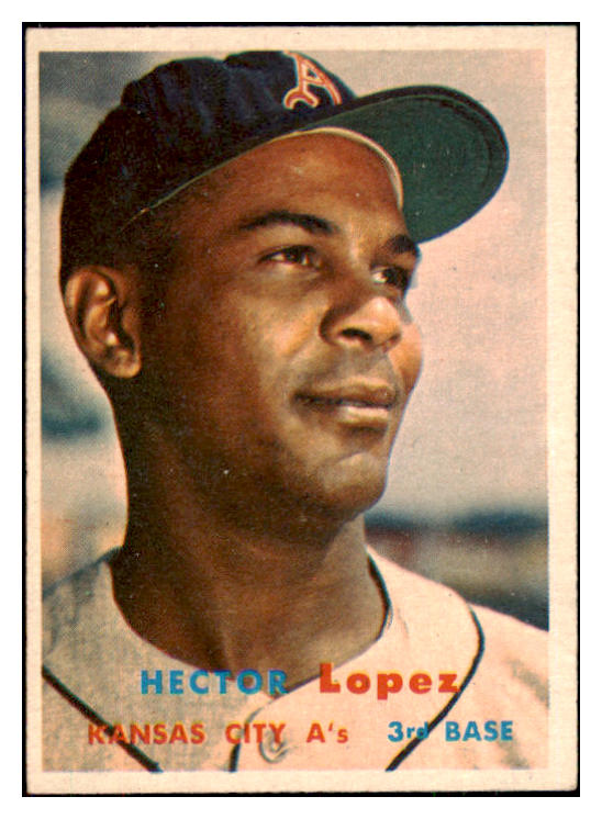 1957 Topps Baseball #006 Hector Lopez A's EX-MT 497249