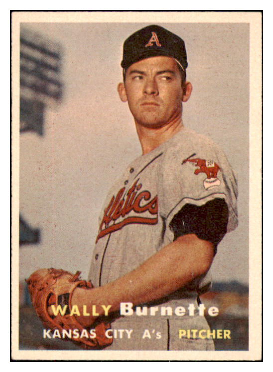 1957 Topps Baseball #013 Wally Burnette A's NR-MT 497252