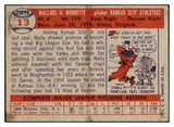 1957 Topps Baseball #013 Wally Burnette A's NR-MT 497252