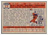 1957 Topps Baseball #013 Wally Burnette A's EX-MT 497253