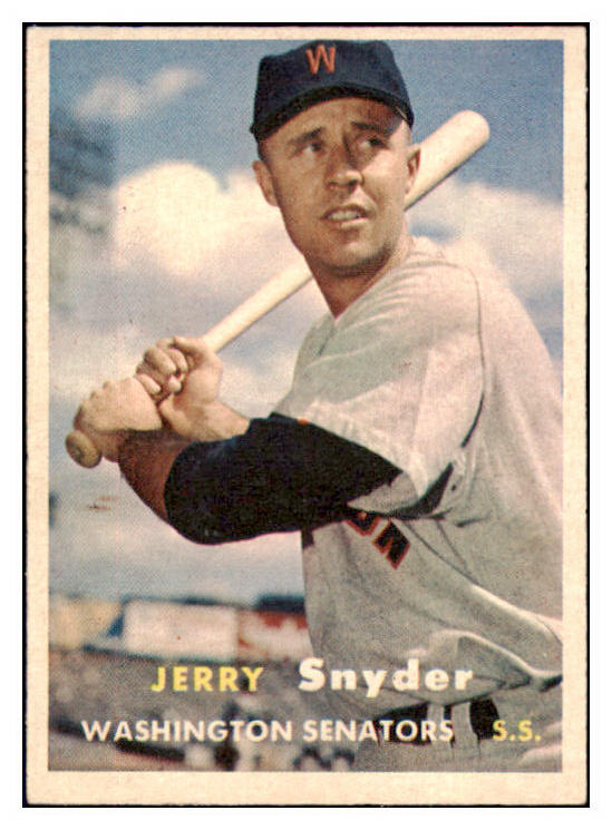 1957 Topps Baseball #022 Jerry Snyder Senators NR-MT 497258