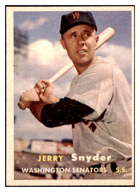 1957 Topps Baseball #022 Jerry Snyder Senators EX-MT 497260