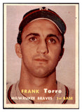 1957 Topps Baseball #037 Frank Torre Braves EX-MT 497272